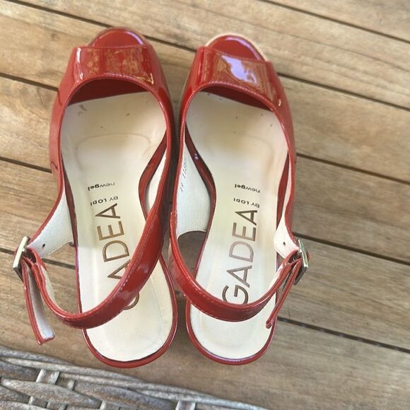 Gadea By Lodi Red Slingback Shoes 38=7.5 - Picture 3 of 9